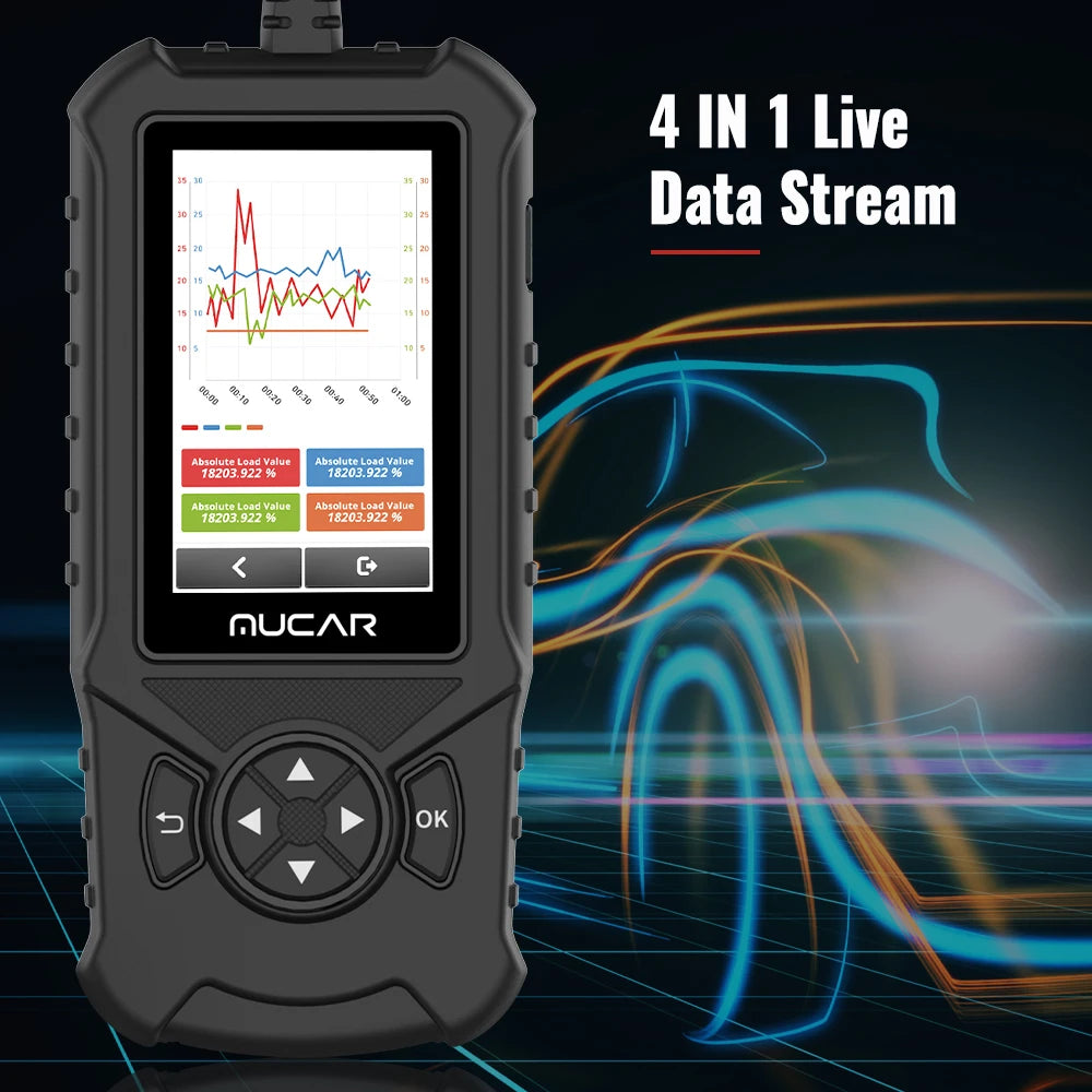 MUCAR CDE900 OBD2 Scanner - Professional Car Diagnostic Tool with Lifetime Updates