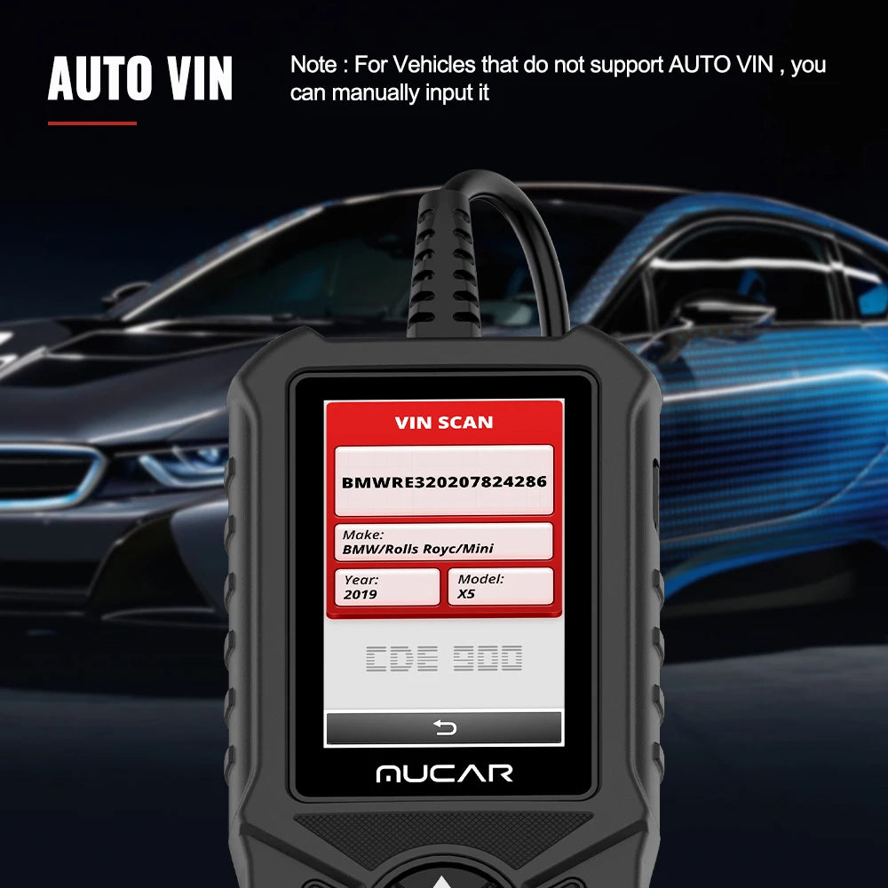 MUCAR CDE900 OBD2 Scanner - Professional Car Diagnostic Tool with Lifetime Updates