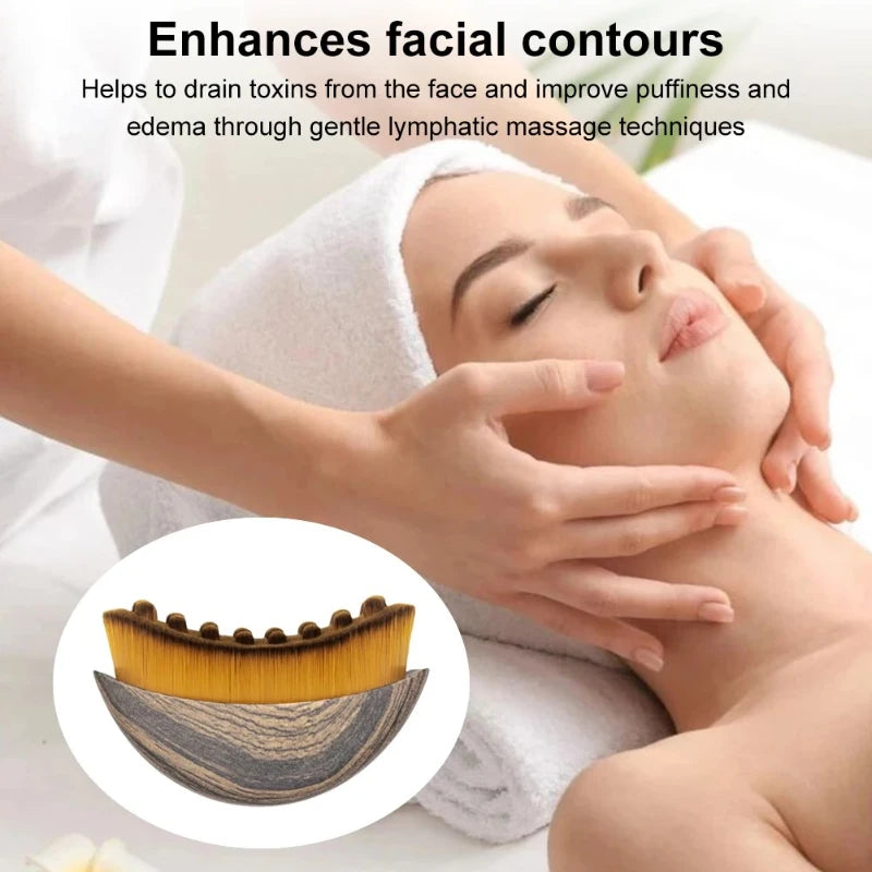 Dry Facial Brush - Lymphatic Massage & Exfoliation Tool