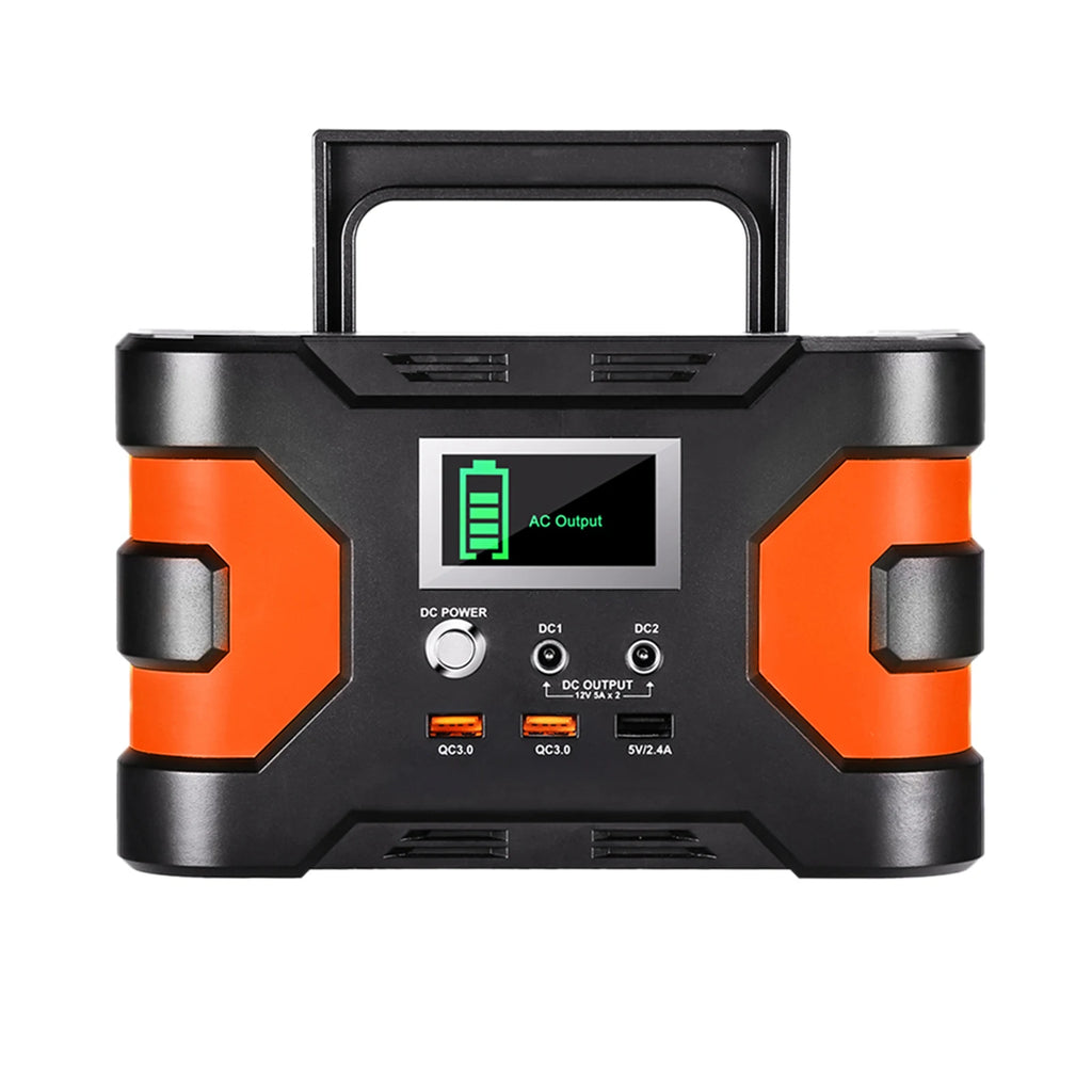 Flashfish 166Wh Portable Power Station - 150W Solar Generator with 3 Charging Methods