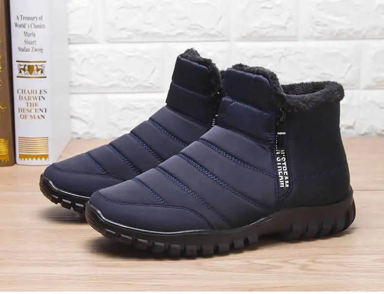 Men's Winter Sneakers - Warm Anti-Slip Sports Shoes