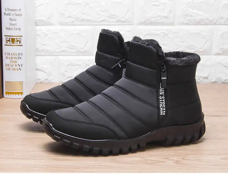 Men's Winter Sneakers - Warm Anti-Slip Sports Shoes