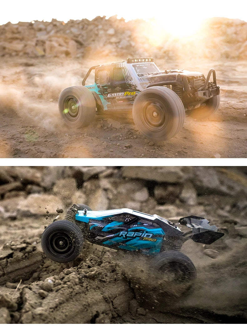 Teeggi 1:16 High-Speed RC Car - 70km/h 4WD Off-Road Drift Truck with LED Lights