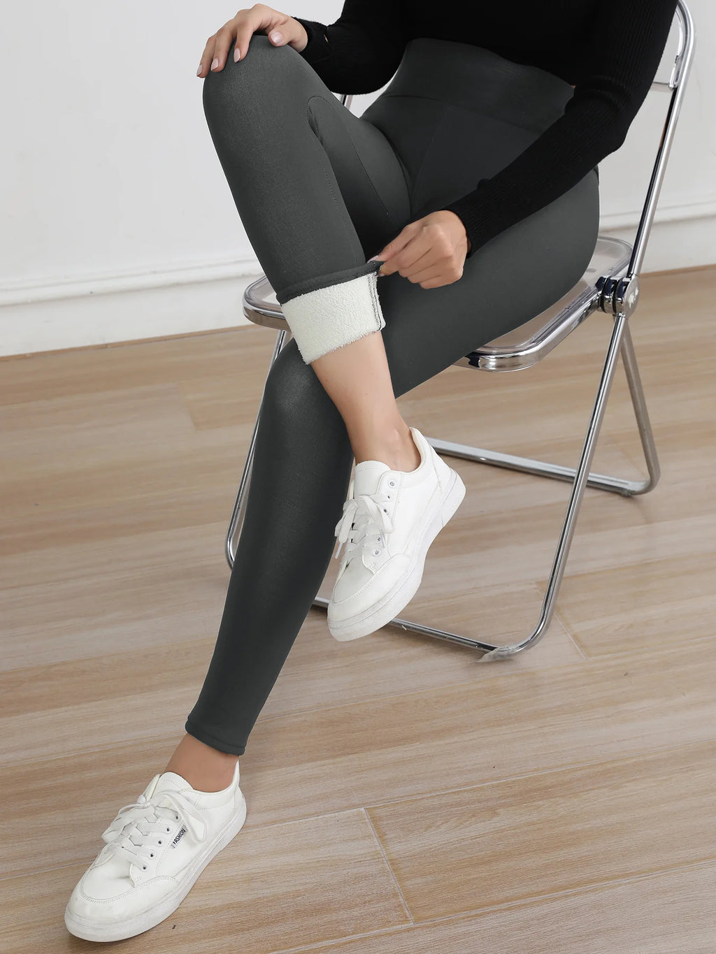 Women's Fleece Lined Leggings - Warm Winter Tights