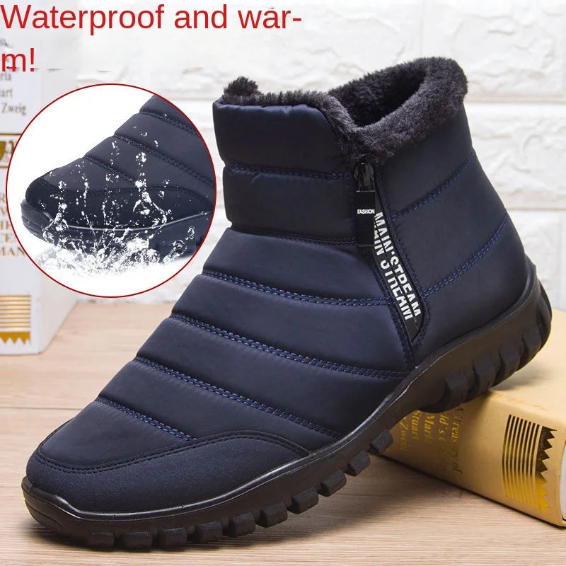 Men's Winter Sneakers - Warm Anti-Slip Sports Shoes