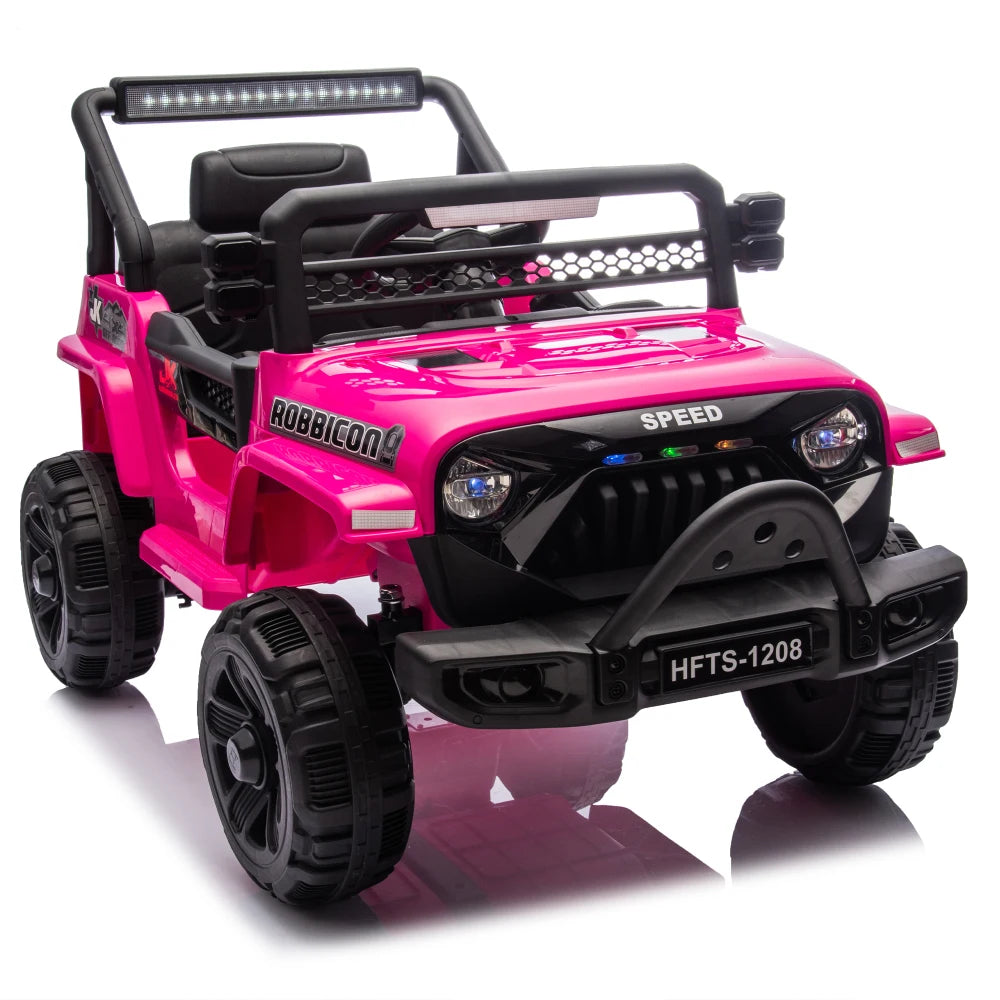 12V Kids Electric Truck - Ride-On Car with Parental Remote Control & Suspension