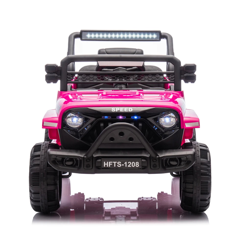 12V Kids Electric Truck - Ride-On Car with Parental Remote Control & Suspension