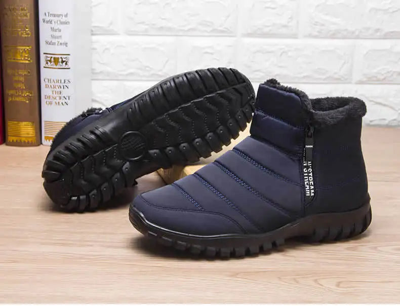 Men's Winter Sneakers - Warm Anti-Slip Sports Shoes