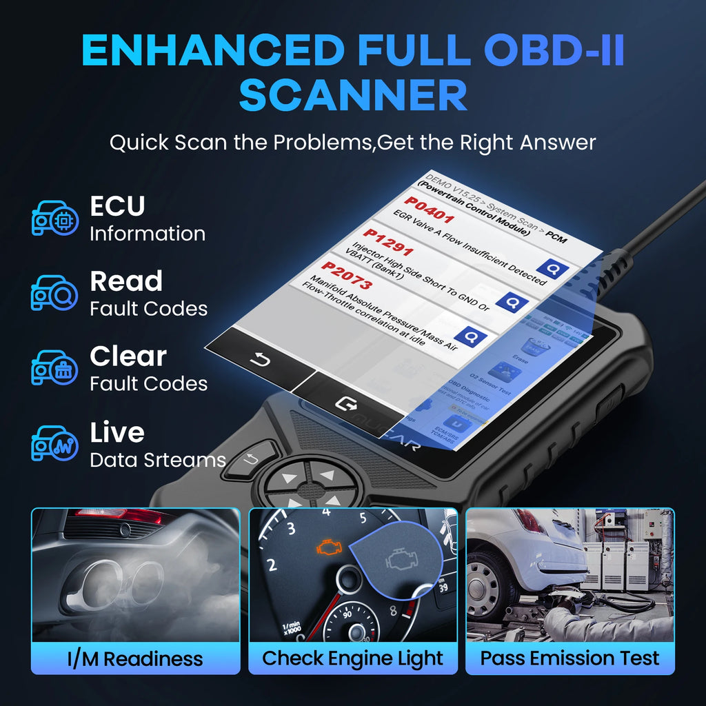 MUCAR CDE900 OBD2 Scanner - Professional Car Diagnostic Tool with Lifetime Updates