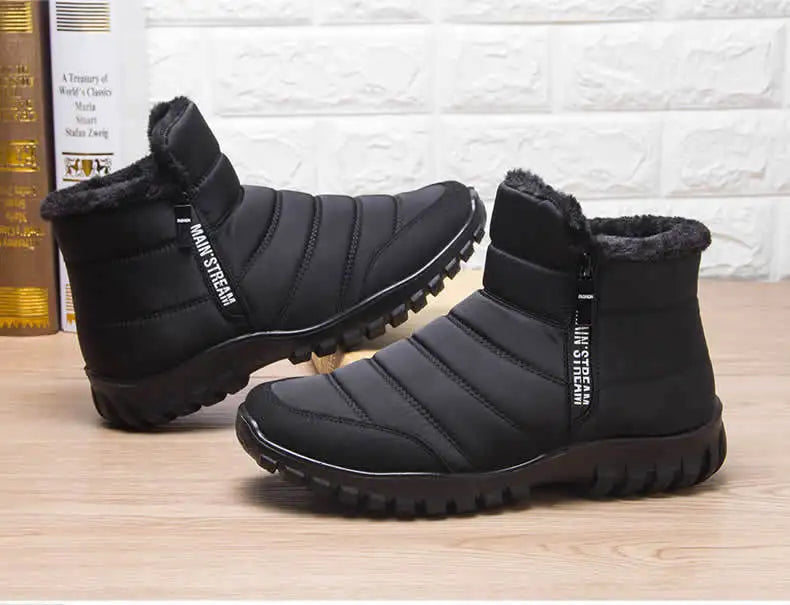 Men's Winter Sneakers - Warm Anti-Slip Sports Shoes
