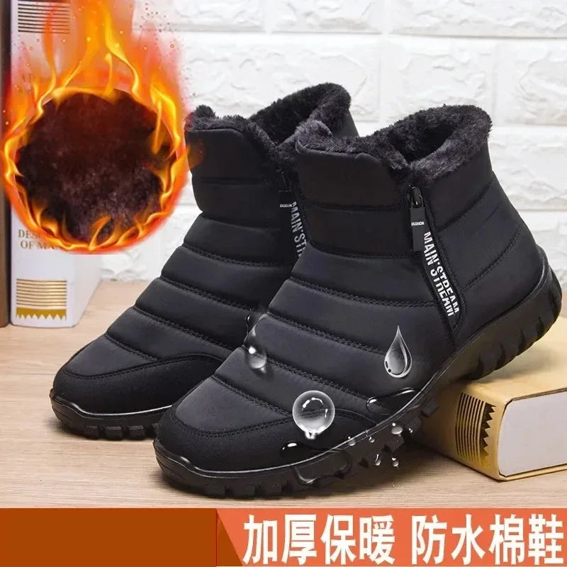 Men's Winter Sneakers - Warm Anti-Slip Sports Shoes