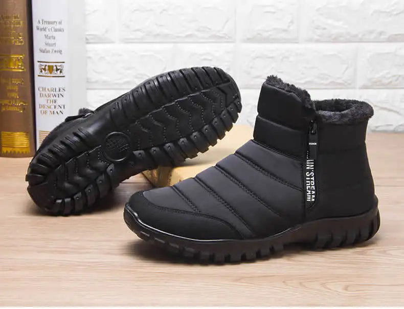 Men's Winter Sneakers - Warm Anti-Slip Sports Shoes
