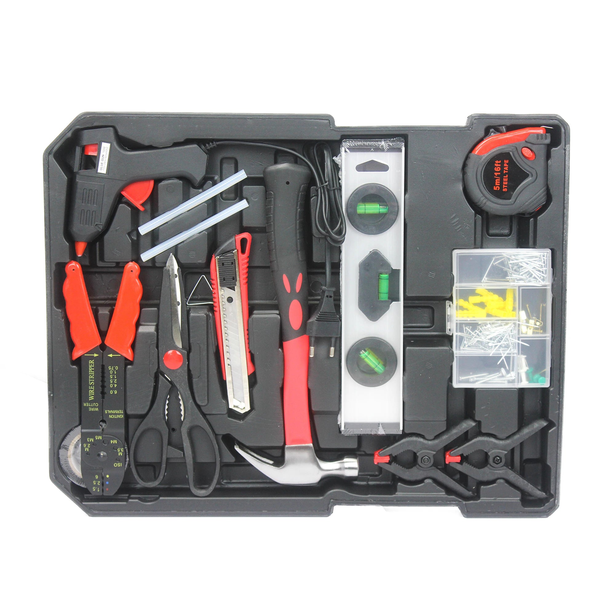 899-Piece Home Repair Tool Set - Complete Tool Kit with Rolling Storage Box