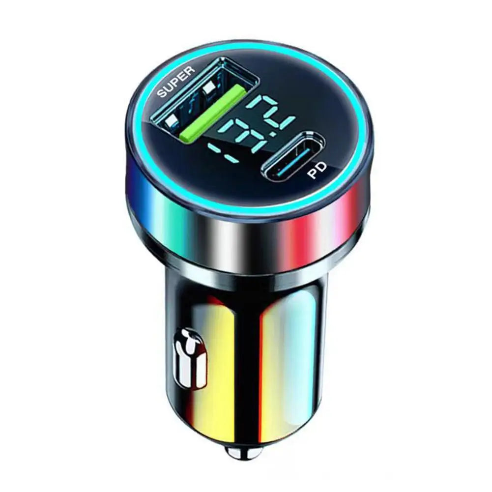 Car Charger PD 20W Super Fast Charge Adapter Type C USB 120W Portable For IPhone 14 Pro Max 13 12 11 IPad Airpods OnePlus