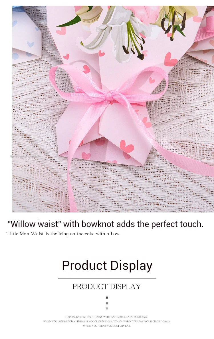 Floral Thank You Cards - Beautiful Carnation Greeting Cards Set (10 Pack)