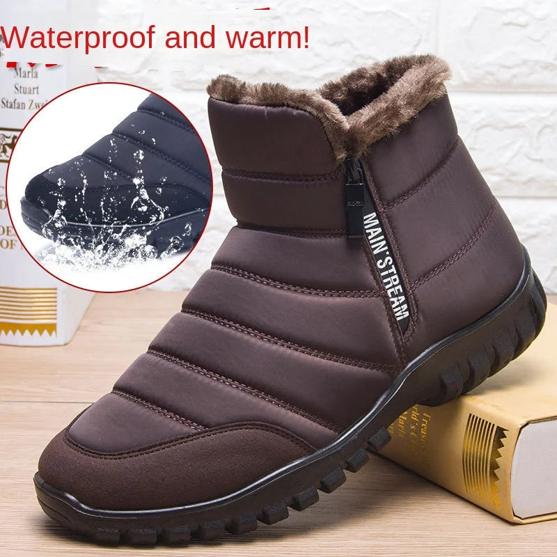 Men's Winter Sneakers - Warm Anti-Slip Sports Shoes