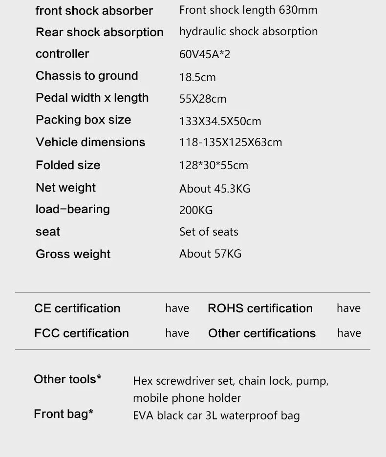 Boyueda S5 Electric Scooter - 6000W Motor, 85km/h High-Speed Off-Road E-Scooter