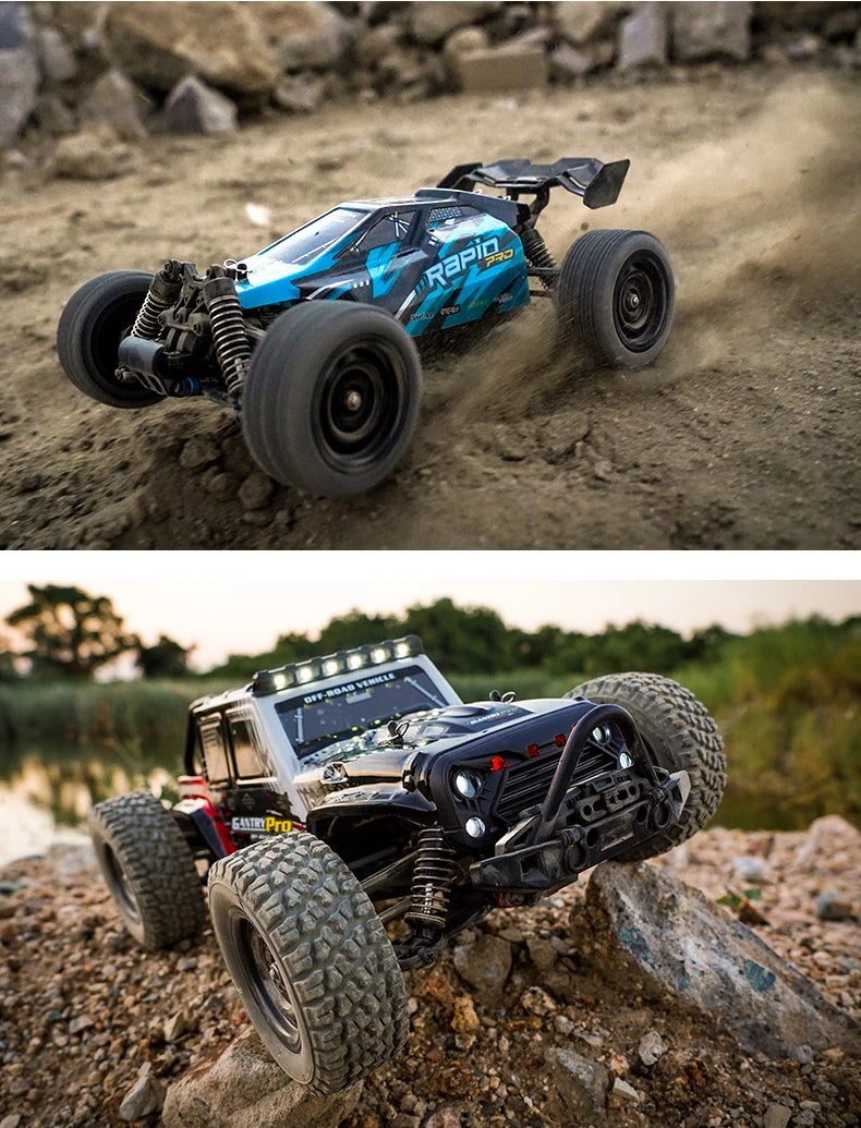 Teeggi 1:16 High-Speed RC Car - 70km/h 4WD Off-Road Drift Truck with LED Lights