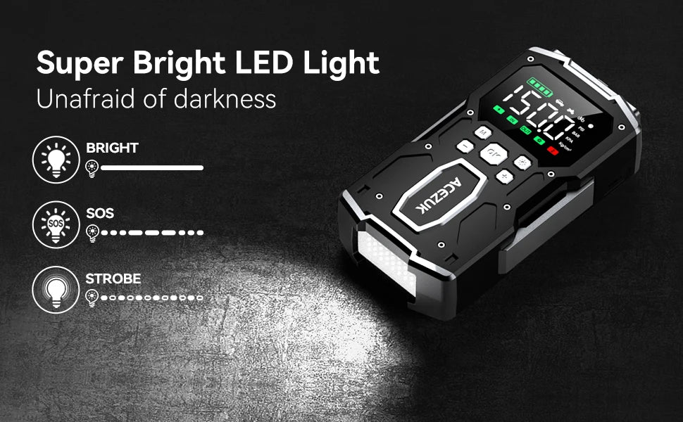 26800mAh Portable Car Jump Starter - Emergency Battery Booster & Power Bank for 12V Vehicles