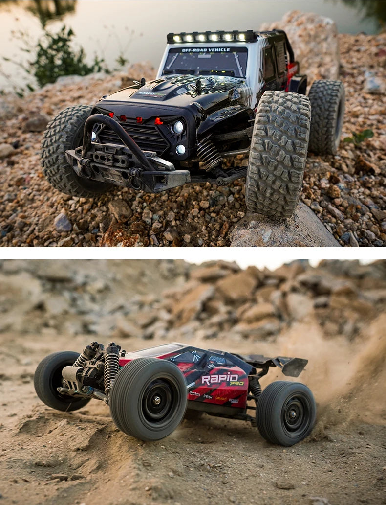 Teeggi 1:16 High-Speed RC Car - 70km/h 4WD Off-Road Drift Truck with LED Lights