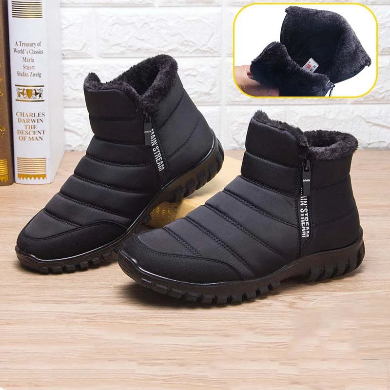 Men's Winter Sneakers - Warm Anti-Slip Sports Shoes