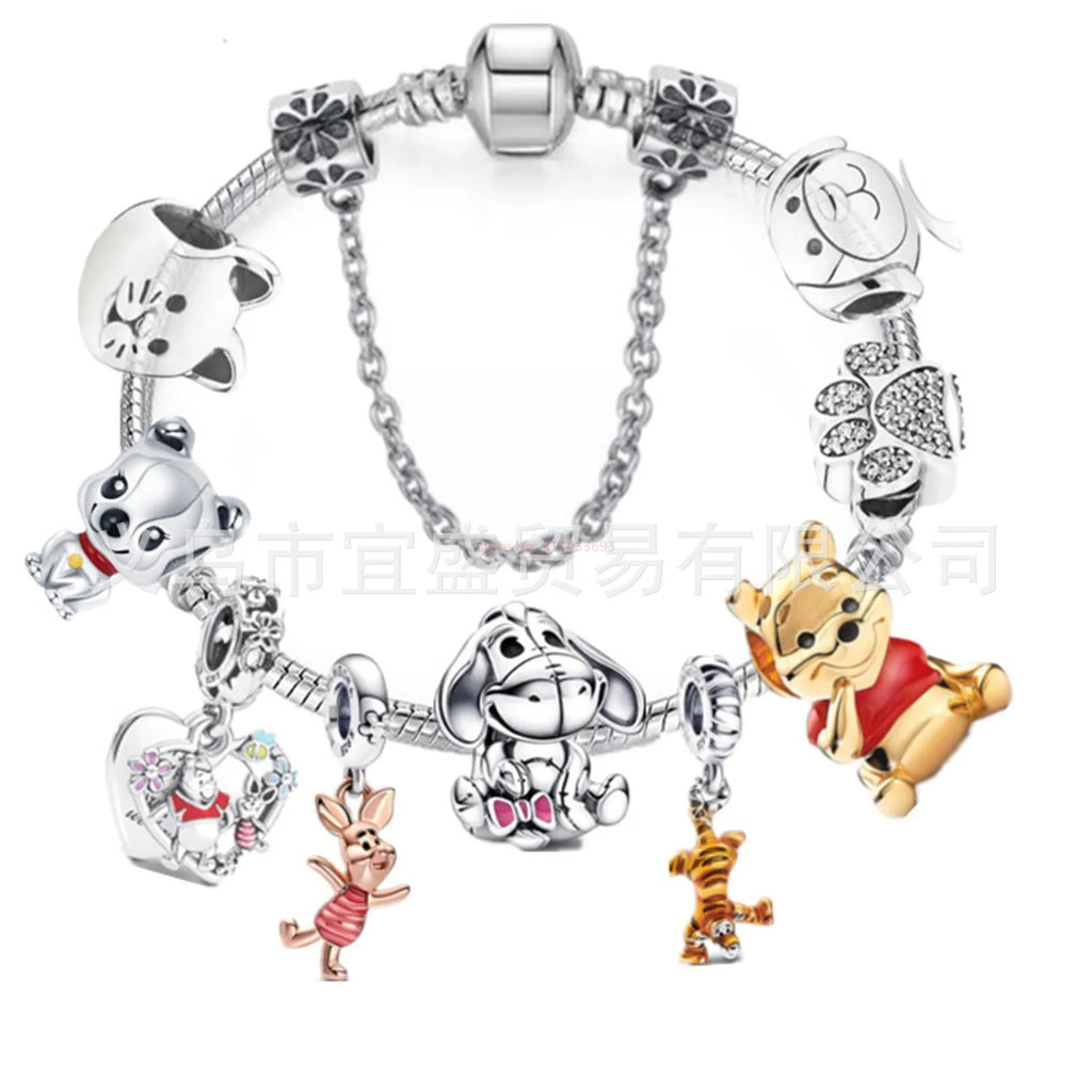 Disney Stitch Mickey Mouse Christmas Advent Calendar Bracelets 24 Days Countdown Calendar Diy Jewelry Making Cute Christmas Gift