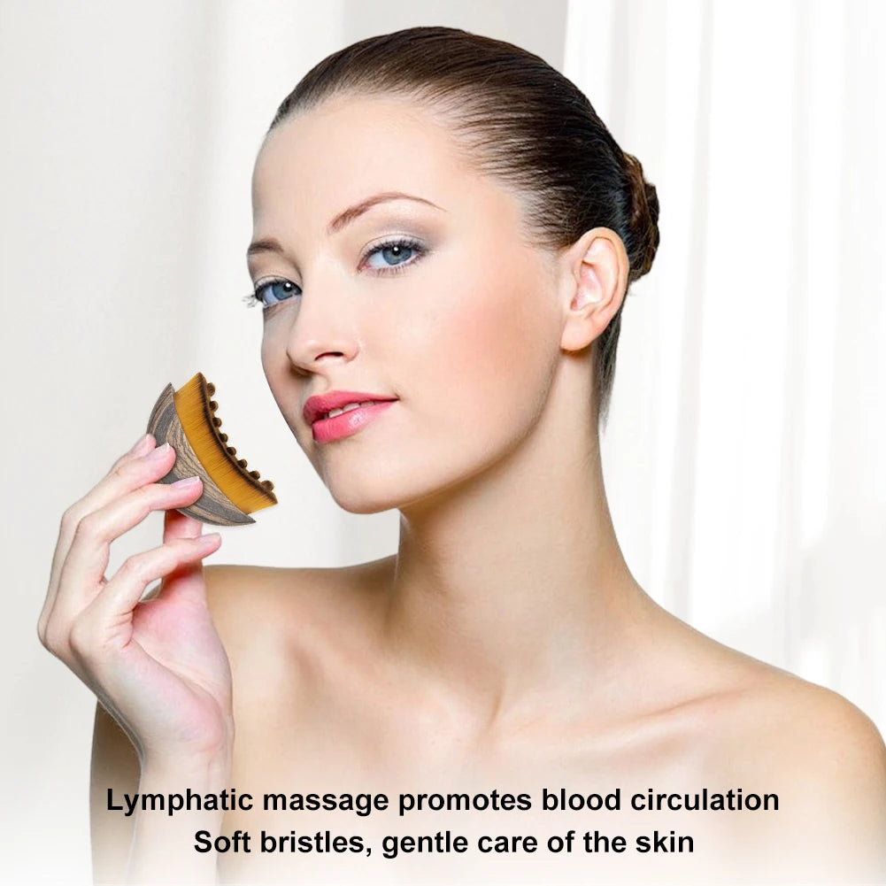 Dry Facial Brush - Lymphatic Massage & Exfoliation Tool