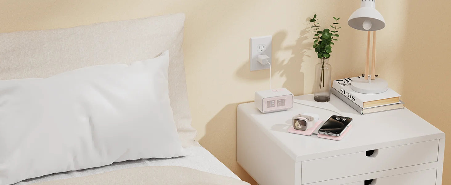 3-in-1 Wireless Charging Station - Foldable Travel Charger for iPhone, Apple Watch & AirPods