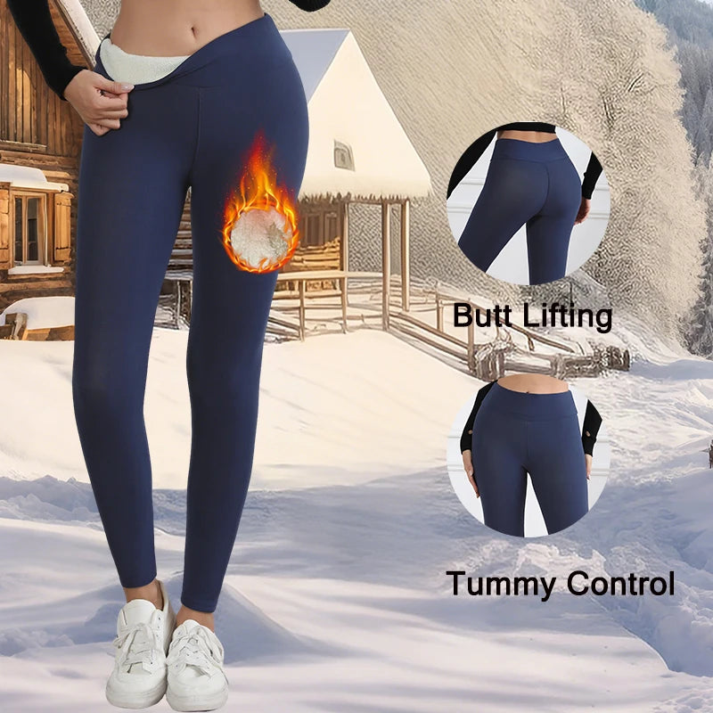 Women's Fleece Lined Leggings - Warm Winter Tights