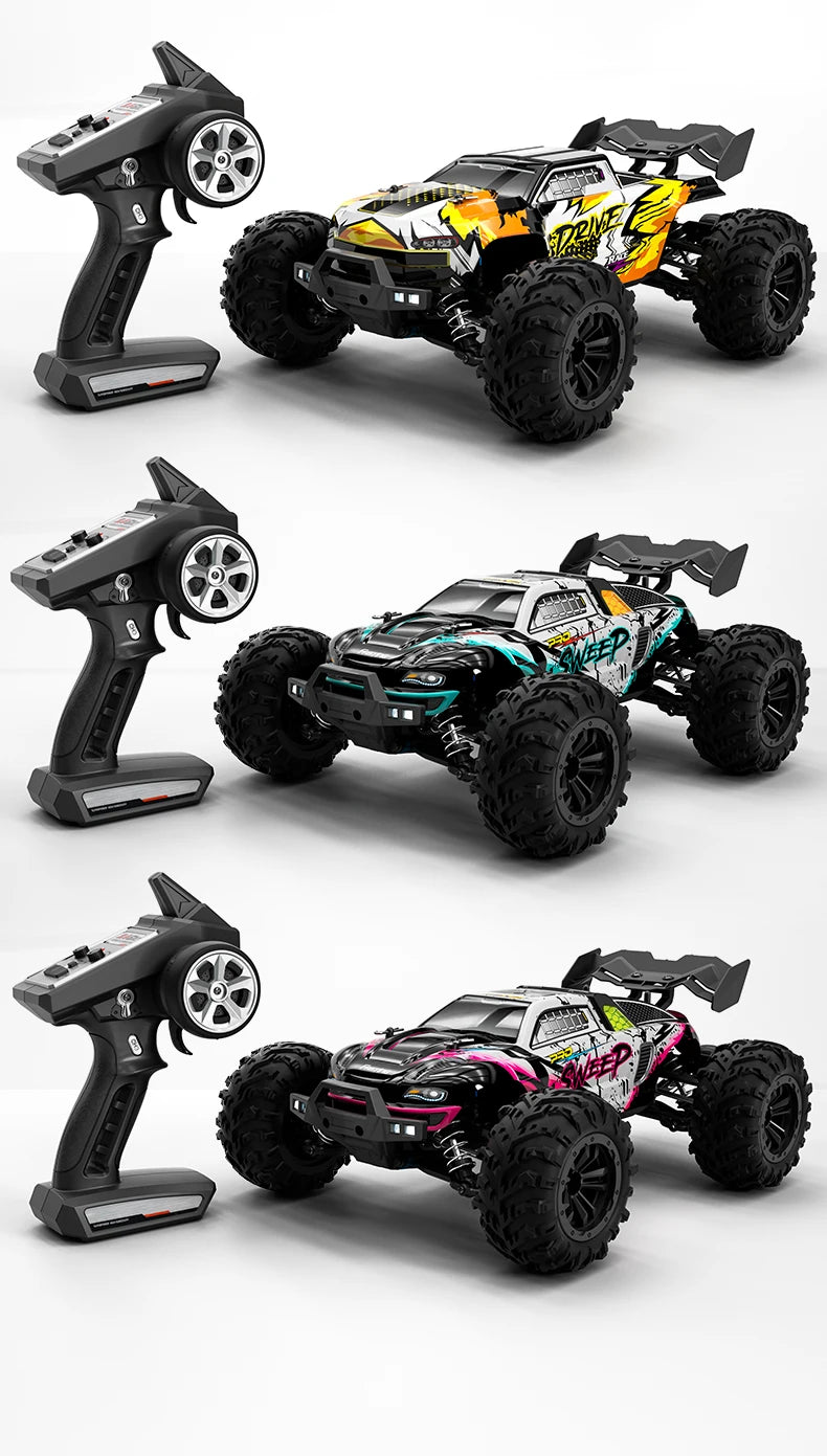 Teeggi 1:16 High-Speed RC Car - 70km/h 4WD Off-Road Drift Truck with LED Lights