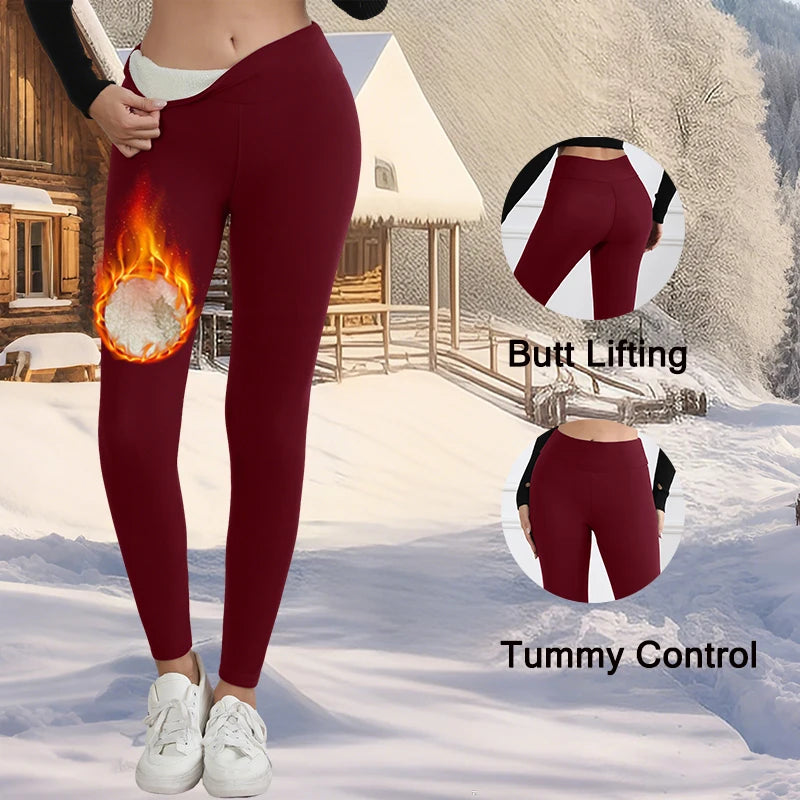 Women's Fleece Lined Leggings - Warm Winter Tights