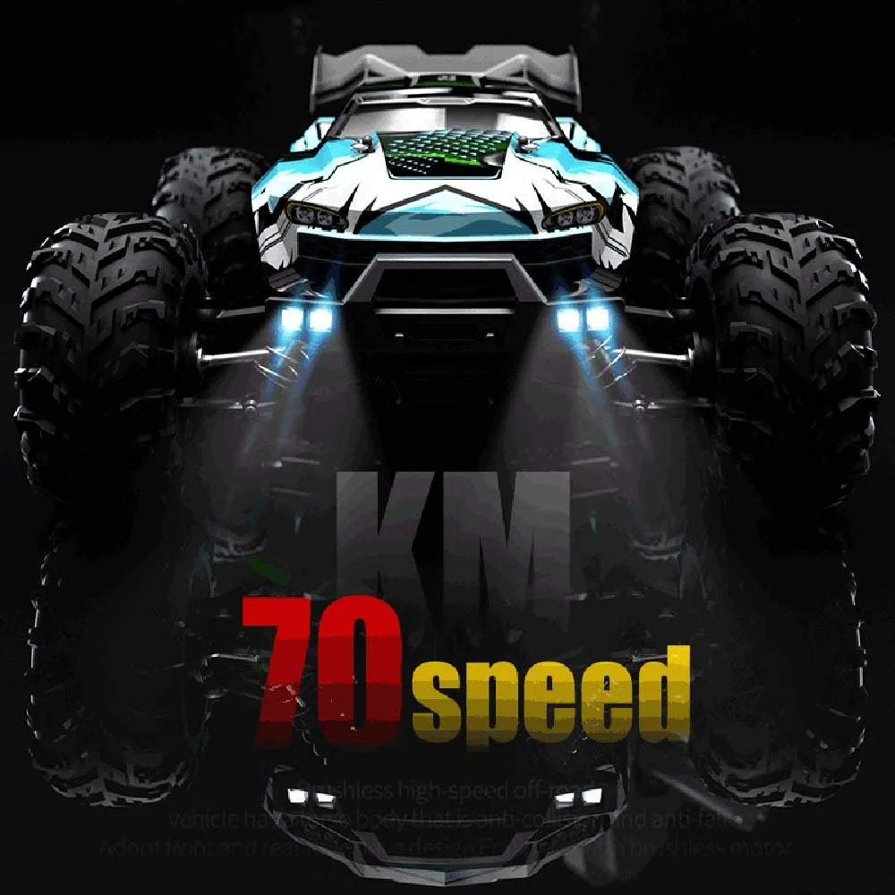 Teeggi 1:16 High-Speed RC Car - 70km/h 4WD Off-Road Drift Truck with LED Lights