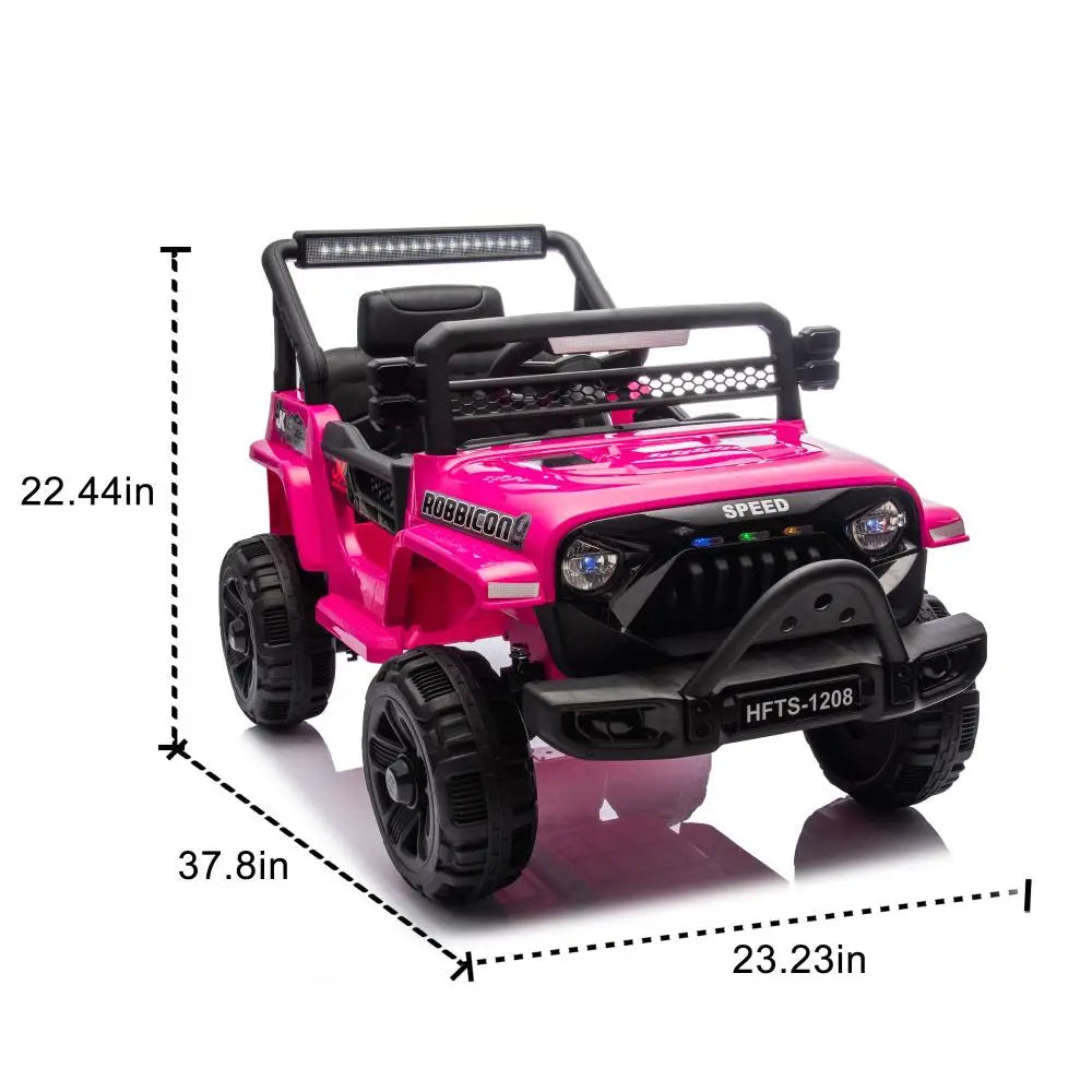 12V Kids Electric Truck - Ride-On Car with Parental Remote Control & Suspension