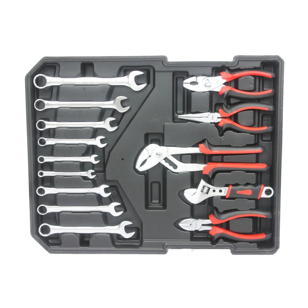 899-Piece Home Repair Tool Set - Complete Tool Kit with Rolling Storage Box