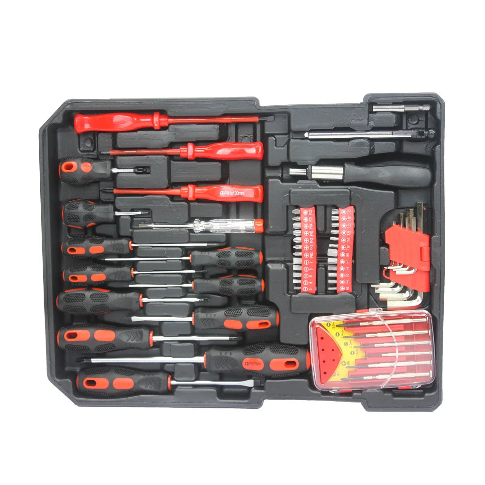899-Piece Home Repair Tool Set - Complete Tool Kit with Rolling Storage Box