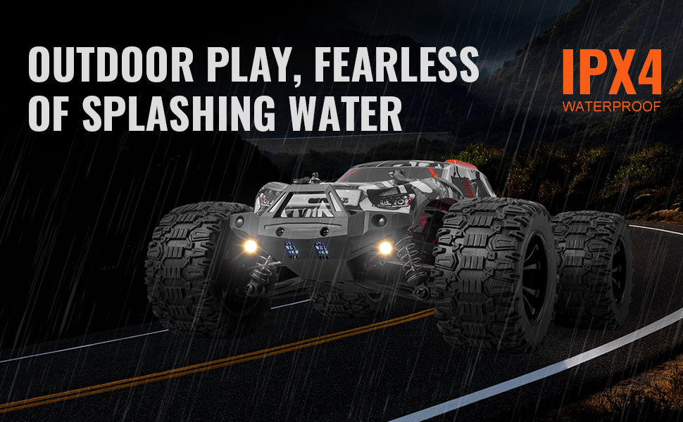 SucceBuy 1:10 Scale RC Car - 38km/h 4WD Off-Road Monster Truck with 2 Batteries